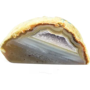 Přírodní kámen Achát geoda s dutinou 147g