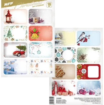 MFP Samolepky na vánoční dárky V2 16 ks