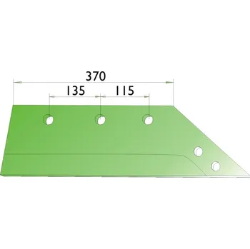 Dláto Pluhové ostří pravé na roudnický pluh Agronom Ross Roudnice 370 mm pro dláto AgropaGroup