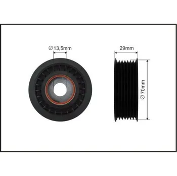 Vratná/vodicí kladka, klínový žebrový řemen CAFFARO 489-99