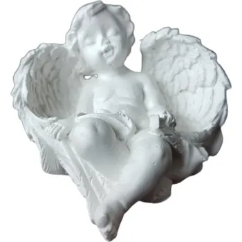 Vánoční dekorace IDARY Anděl - spící 7cm