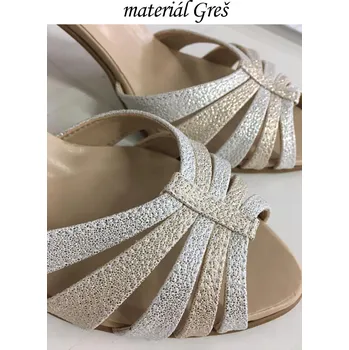 Dámské lodičky Svatební boty na zakázku - Materiál GREŠ Barva: Greš zlatý