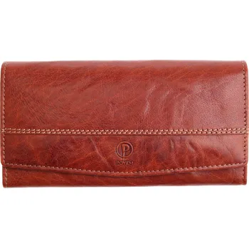 Peněženka Dámská kožená peněženka Poyem 5224 koňakově hnědá