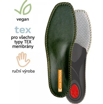 Vložka do bot Vložky Pedag Viva Outdoor Barva: Zelená, Velikost: 11 / 46