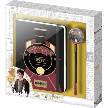 Blok Poznámkový blok s propiskou Harry Potter: Express set 2 kusy (blok 14,8 x 19 cm)