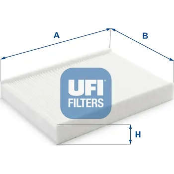 Ventilátor topení a klimatizace Filtr, vzduch v interiéru UFI 53.233.00