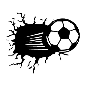 Samolepící dekorace SAMOLEPKA Fotbalový míč 005 pravá (01 - černá) NA AUTO, NÁLEPKA, FÓLIE, POLEP, TUNING, VLASTNÍ TEXT, TISK, AUTOSAMOLEPKY.cz, POLEPY, OBRÁZEK, LOGO, SAMOLEPKY