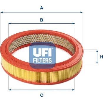 Filtr do auta Vzduchový filtr UFI 30.802.01