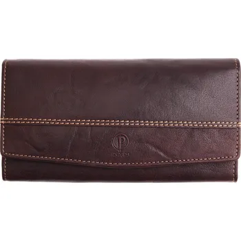 Peněženka Dámská kožená peněženka Poyem 5224 tmavě hnědá