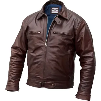 Moto bunda Kožená německá letecká bunda BF-109 Jagdflieger - 4Xl