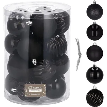 Vánoční ozdoba Springos CA0135 černé 20 ks