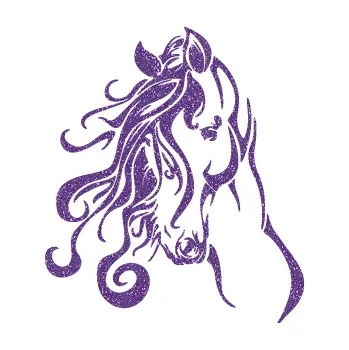 Samolepící dekorace SAMOLEPKA Kůň 094 levá (87 - Ultra Metalic fialová) NA AUTO, NÁLEPKA, FÓLIE, POLEP, TUNING, VLASTNÍ TEXT, TISK, AUTOSAMOLEPKY.cz, POLEPY, OBRÁZEK, LOGO, SAMOLEPKY