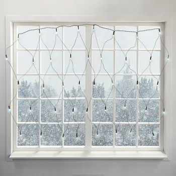 Vánoční osvětlení VÁNOČNÍ ŘETĚZ VE TVARU SÍŤKY NA OKNO 120 LED rxl 298