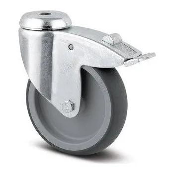 Pojezdové kolečko Kolečko přístrojové otočné 125mm pro čep, brzda