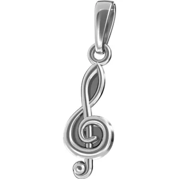 Přívěsek Hudební zlatý přívěsek Trai Materiál šperku: Bílé zlato