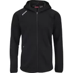 CCM Hokejová Mikina CCM Locker Room Full Zip Hoodie Black
