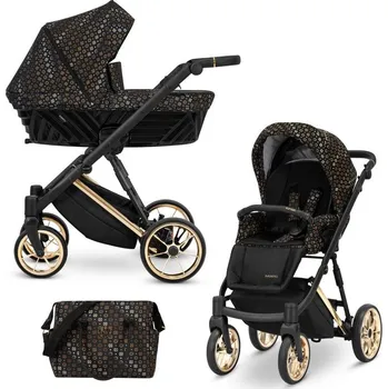 Kočárek KOČÁREK KUNERT IVENTO 2024 2V1 - ZLATÝ RÁM 02 Black Style