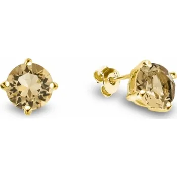 Náušnice Náušnice zlaté se Swarovski Elements Ronda KPG1088SS39LCT Light Colorado Topaz