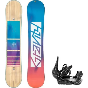 Snowboard Gravity snowboards Snowboard komplet Gravity Trinity + vázání S230 Velikost: 154 cm, Velikost vázání: S/M