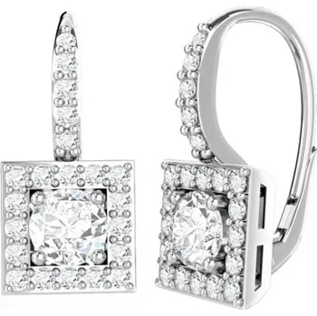 Náušnice Čtvercové náušnice Aria II, zlato se zirkony Materiál šperku: Bílé zlato