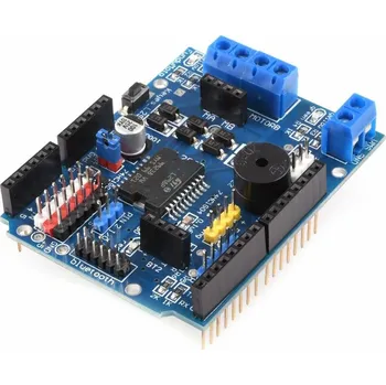 Elektronická stavebnice LaskaKit_cz Keyes 2-kanálový motor driver shield L298P