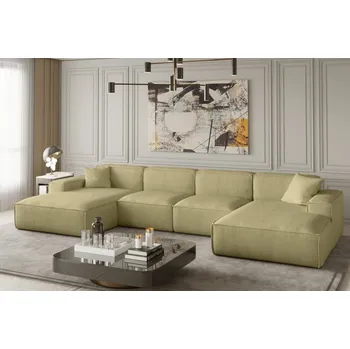 Sedací souprava Sedací souprava do U Luga velikost L - světle zelená