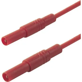 Měřicí kabel SKS Hirschmann MLS GG 200/2,5 rt bezpečnostní měřicí kabely lamelová zástrčka 4 mm lamelová zástrčka 4 mm 2.00 m červená 1 ks