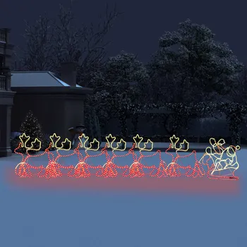 Vánoční osvětlení Vánoční světelná dekorace 289975 sobi se sáněmi 2160 LED 