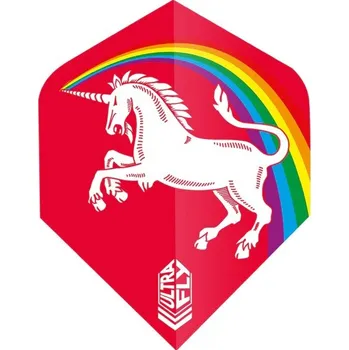 Příslušenství pro šipky Letky Unicorn Ultrafly Rainbow Red