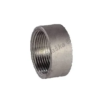 Instalatérský materiál Hrdlo poloviční (půlnátrubek) nerezové NEREZ závitové - vnitřní závit - INOX (nátrubek, mufna) - 1/2" TYP334