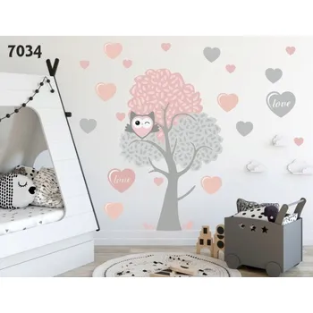 Samolepící dekorace Ozdobná nálepka do dětského pokoje LOVE 50 x 100 cm