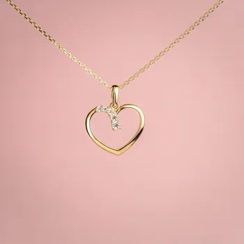 Přívěsek Zlatý přívěsek Emily se zirkony Materiál šperku: Žluté zlato