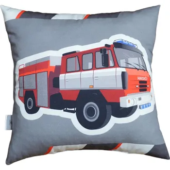 Dekorativní polštářek Šatoli.cz Dekorační polštářek 29 x 29 cm Hasiči