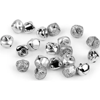 Rolničky Ø15 mm, barva 1 stříbrná mix