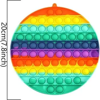 POP IT Pop it Antistresová hračka - velký kruh duha