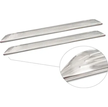 Lišta karosérie Ochranné kryty prahů, Fiat 500, 2015- , Facelift, 3.-dveř, Silver (AV208010)