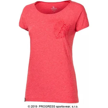 Dámské tričko Triko krátké dámské Progress PACIFICA, červené Velikost: L