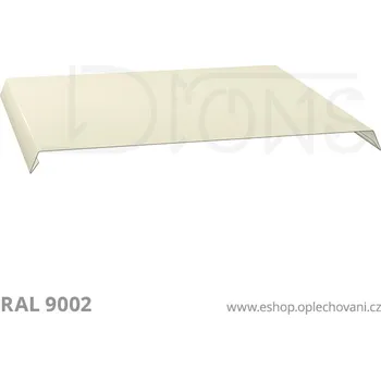 Střešní lemovaní Oplechování atiky kónické rš 680 šedobílá (šíře 600)