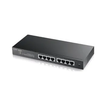 Switch Zyxel GS1900-8 8-port Desktop Gigabit Web Smart switch: 8x Gigabit metal, IPv6, 802.3az (Green), fanless v2