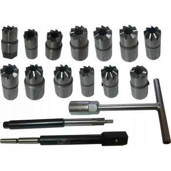 Fréza MAGNUS Frézy na sedla vstřikovačů,17- dílná sada fréz na vstřiky