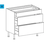 EBS MBAES903ZB Skříňka spodní plnovýsuvná, 90 cm, bílá lesk