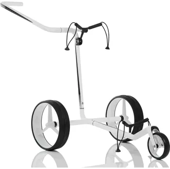 Golfový vozík JuCad Carbon manuální vozík, bílo/černý + taška