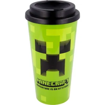 Termohrnek Minecraft - cestovní hrnek s víčkem Creeper 520ml