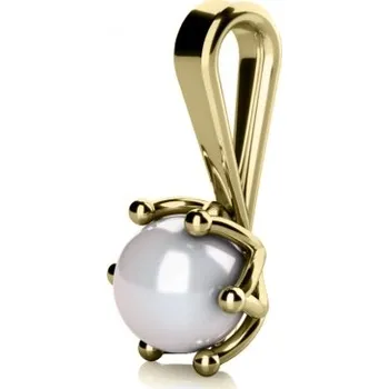 Přívěsek Okouzlující přívěsek Coralia, zlato a perly Materiál šperku: Žluté zlato