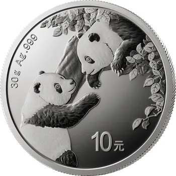 Čínská mincovna Stříbrná investiční mince panda 2023 30 g