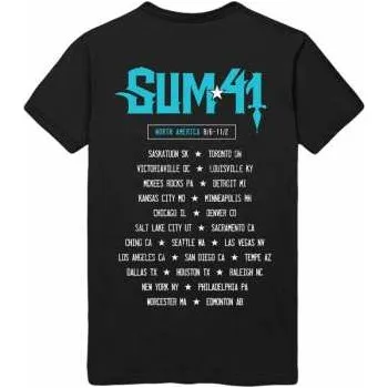 Pánská móda Merch Sum 41: Tričko Blue Demon L