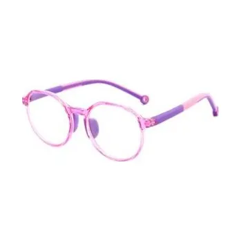 Brýlová obroučka Dětské brýle proti modrému světlu - Transparentní, fialovo růžové