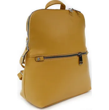 Městský batoh Žlutý zipový dámský batoh Xandy