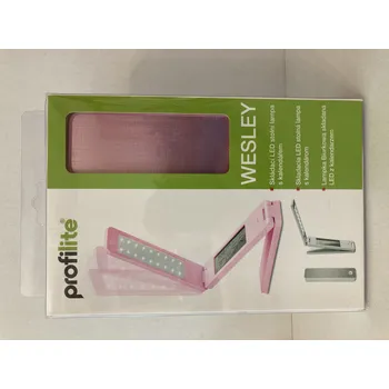 Lampička LED stolní skládací lampa profilite WESLEY růžová