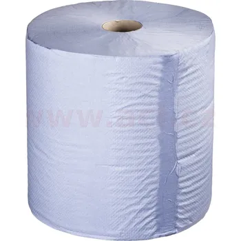 Utěrka Průmyslová dvouvrstvá utěrka modrá - šíře 28 cm, délka 190 m (1 ks)